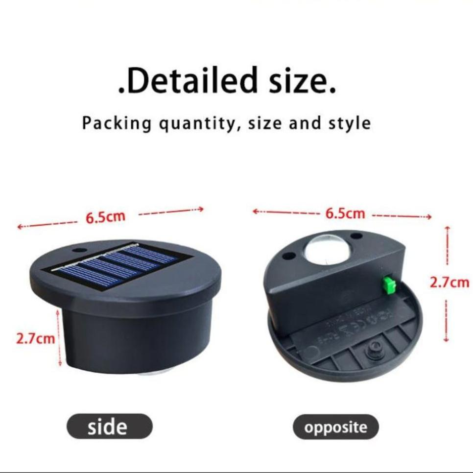 Luzes de Passo Solar – Luzes LED à Prova de Água para Escadas, Paredes e Corrimãos para Jardim e Pátio
