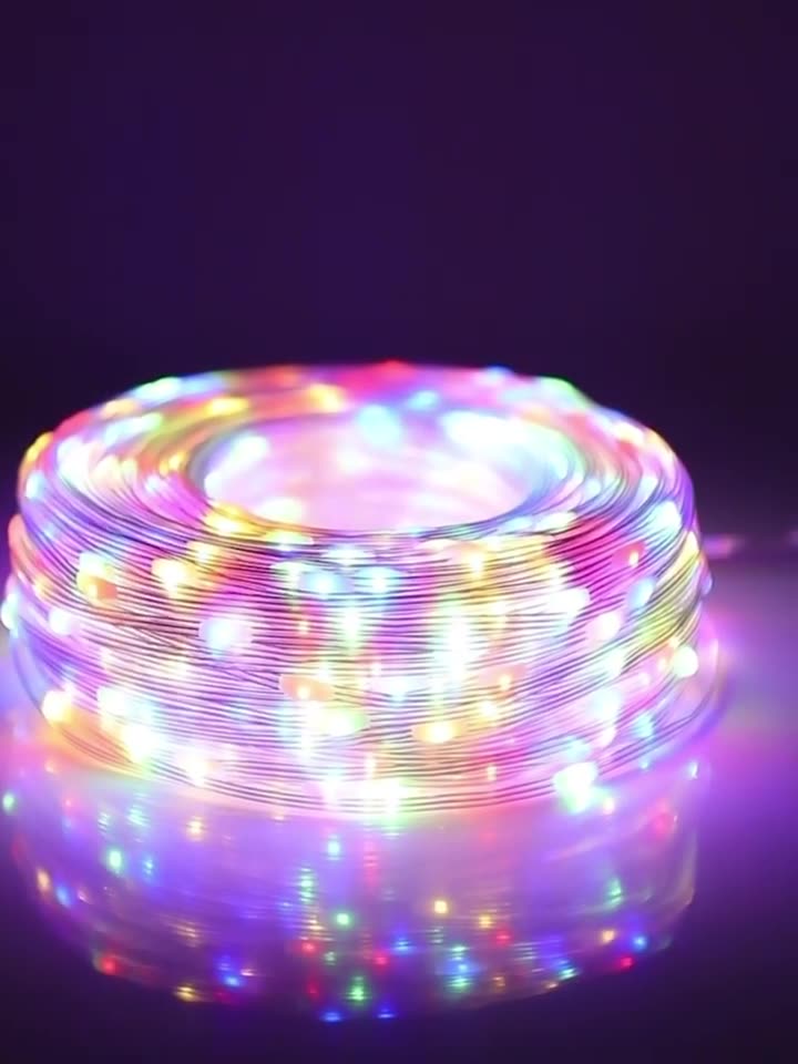 Quntis Luci a Stringa LED da Esterno Alimentate a Energia Solare ¨C Luci Fatate in Rame Impermeabili con Rivestimento in PVC per Giardino e Decorazioni Natalizie