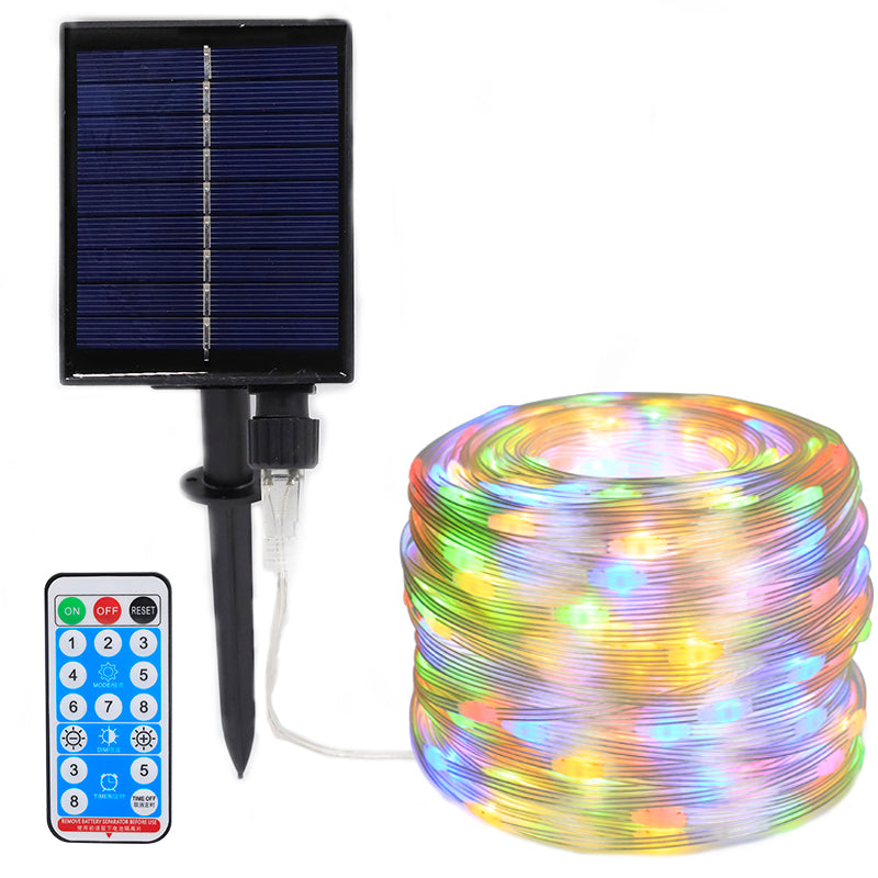 Quntis Luci a Stringa LED da Esterno Alimentate a Energia Solare ¨C Luci Fatate in Rame Impermeabili con Rivestimento in PVC per Giardino e Decorazioni Natalizie