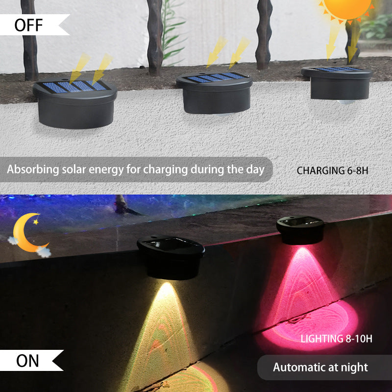 Luzes de Passo Solar – Luzes LED à Prova de Água para Escadas, Paredes e Corrimãos para Jardim e Pátio