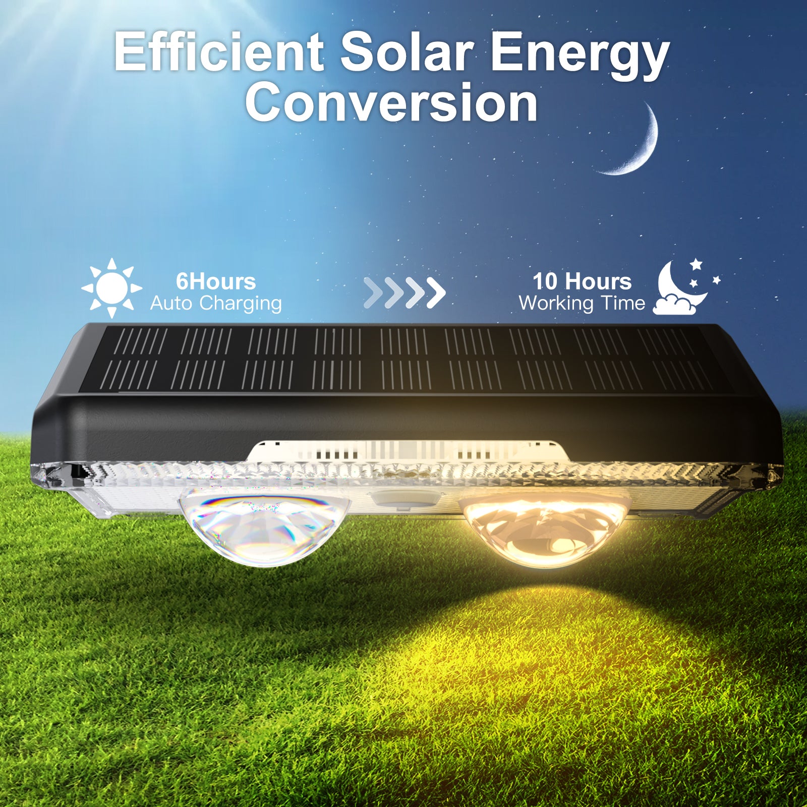 Solar Mini Wall Washer Light – 11 Color Modes, Outdoor Waterproof LED