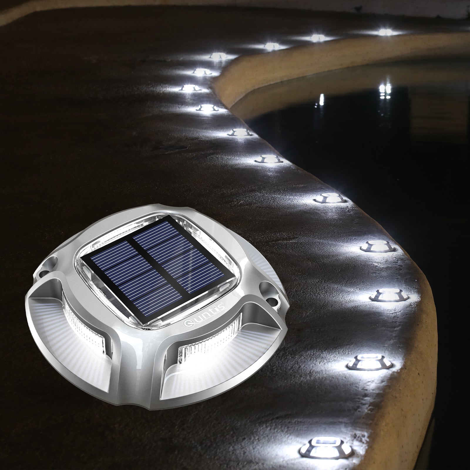 Luci da Deck Solari 2 Colori in 1 Design per Illuminazione Decorativa