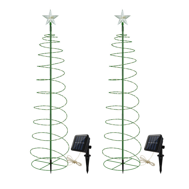 Luzes de Natal Solares ¨C Luzes de Estrela em Fio de Cobre de Arte em Ferro para Decoração de Jardim, Relvado e Pátio