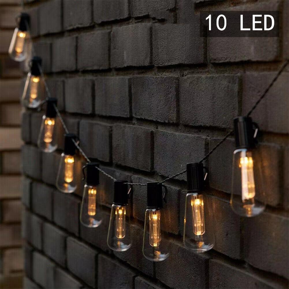 Luci a Stringa LED da Esterno Totale Luci per Patio con Telecomando Lampadine Edison Vintage, Luci a Stringa da Esterno per Veranda, Deck, Giardino