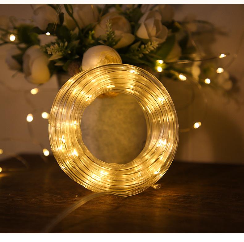 Luci a stringa esterne impermeabili, luci a stringa solari, 8 modalità, luci fatate per decorazione esterna, illuminazione per giardino. Decorazione natalizia.