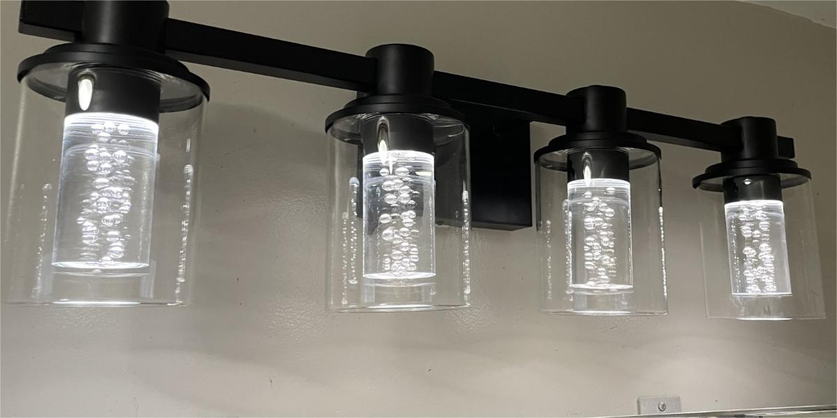 Quntis Bathroom Light Fixture review – Dimmable, color temperature selectable, bathroom brightness