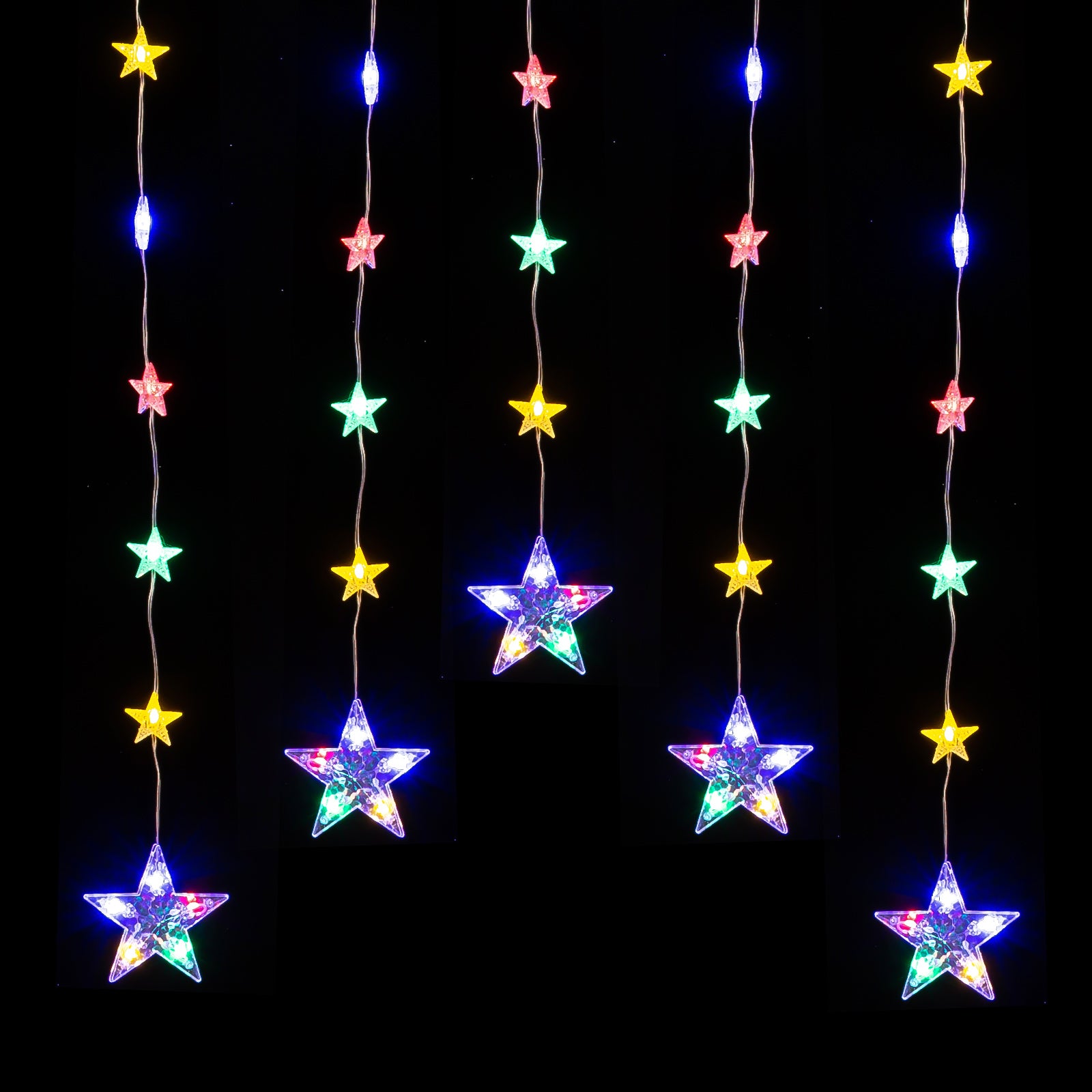 Quntis 32 Sterne Sternenlichter – Farbwechselnde Weihnachtslichter mit 8 Modi, 52 LEDs für beeindruckende Feiertags- & Weihnachtsdekoration