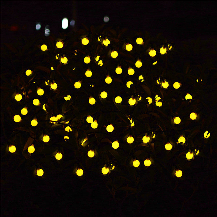 Quntis Solar-Powered LED String Lights, IP54 Waterproof Globe Fairy Lights – Perfect for Outdoor Garden, Patio, and Christmas Decorations