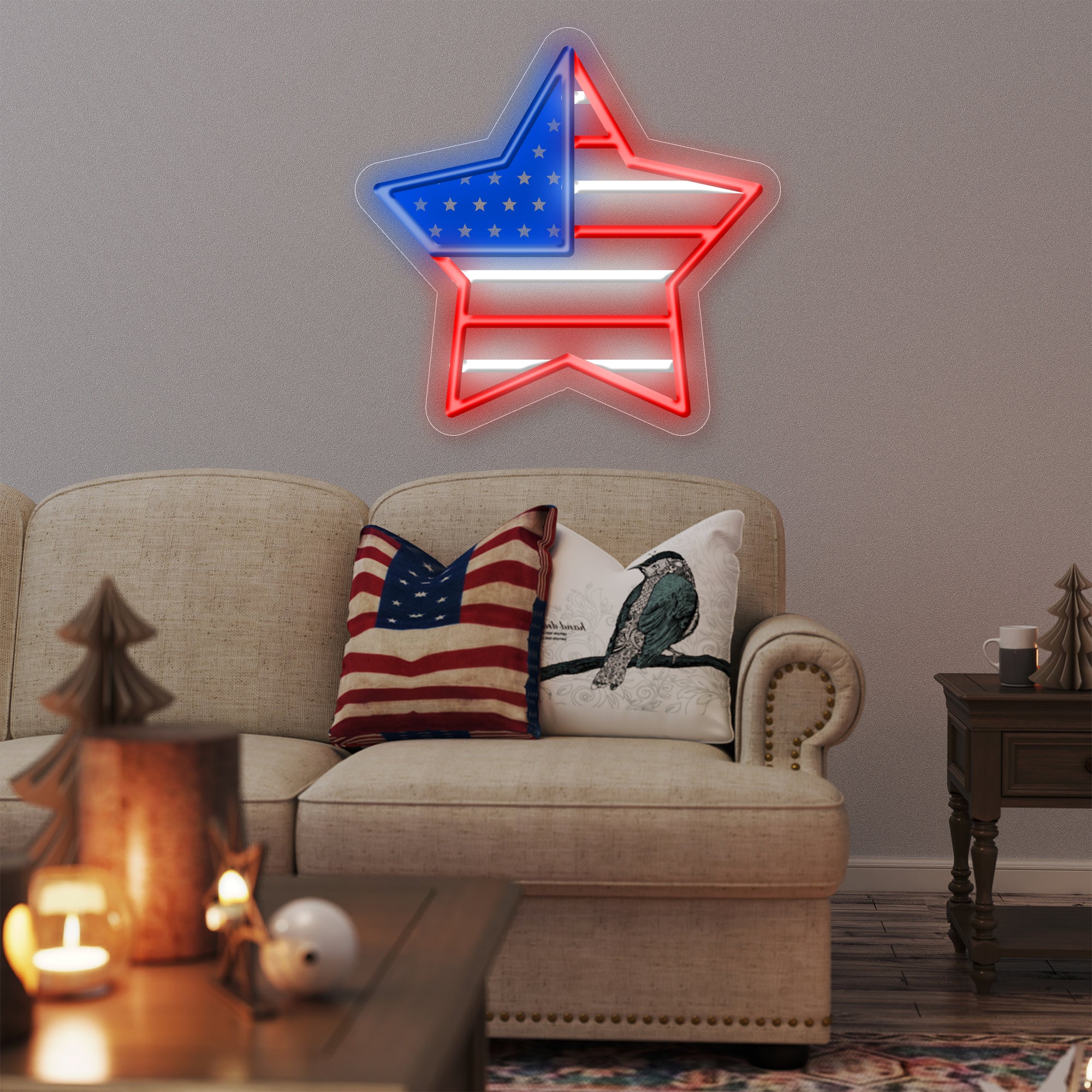 Radiant Five-Pointed Star Neon Light