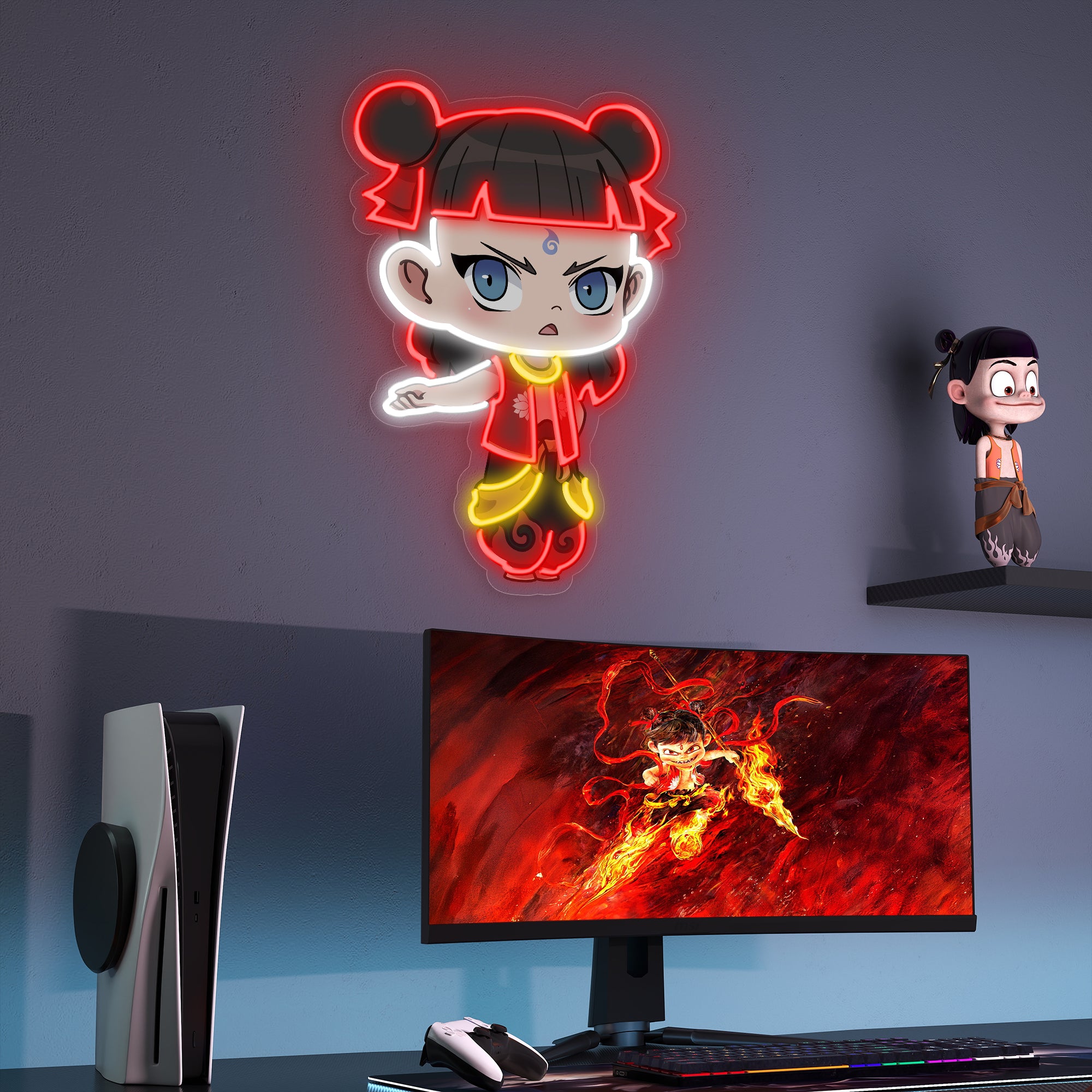 【New】Nezha: The Billion-Dollar Blockbuster – New Nezha Neon Light