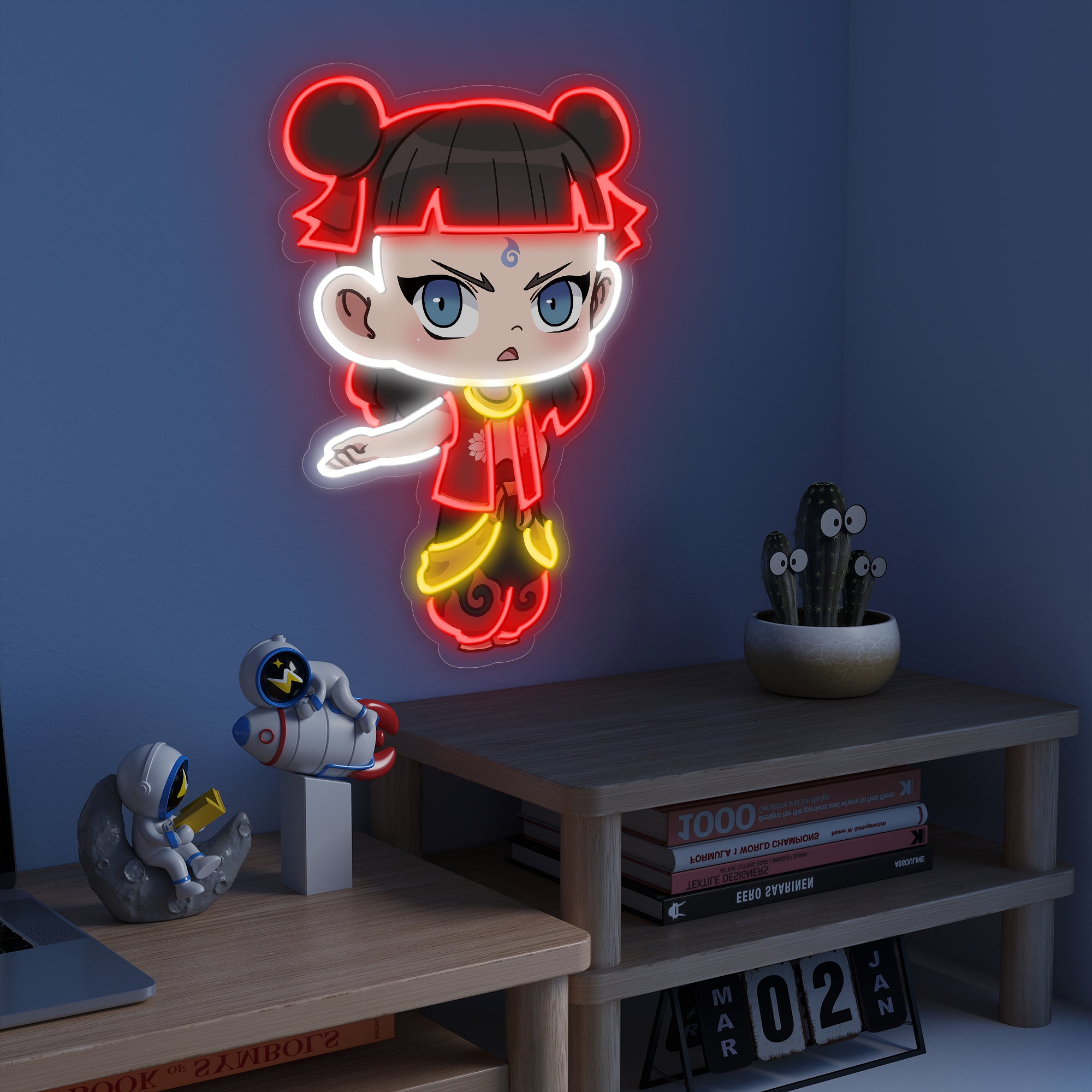 【New】Nezha: The Billion-Dollar Blockbuster – New Nezha Neon Light