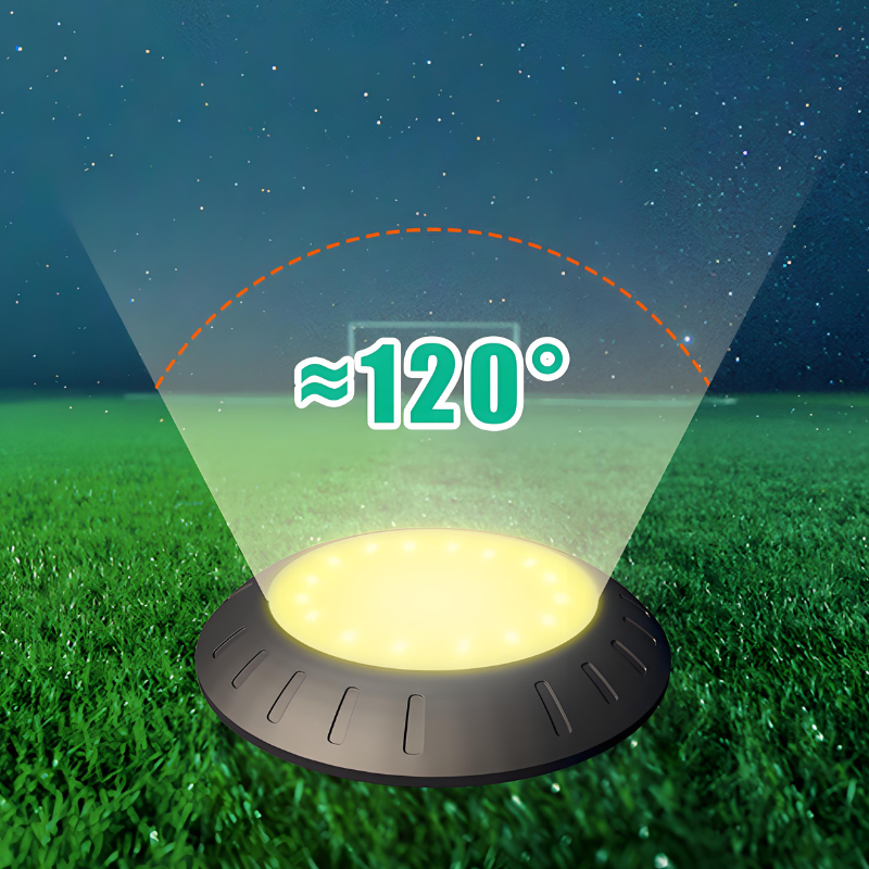 16LEDS Solar LED Ground Lights – Smart Light Control with IP65 Waterproofing,RGB Deck Light