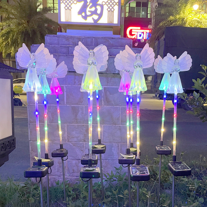 Quntis IP65 LED Solar Angel Lights ¨C Waterproof Outdoor Christmas Decoration Stake Lights for Holiday Lawn & Garden Decor