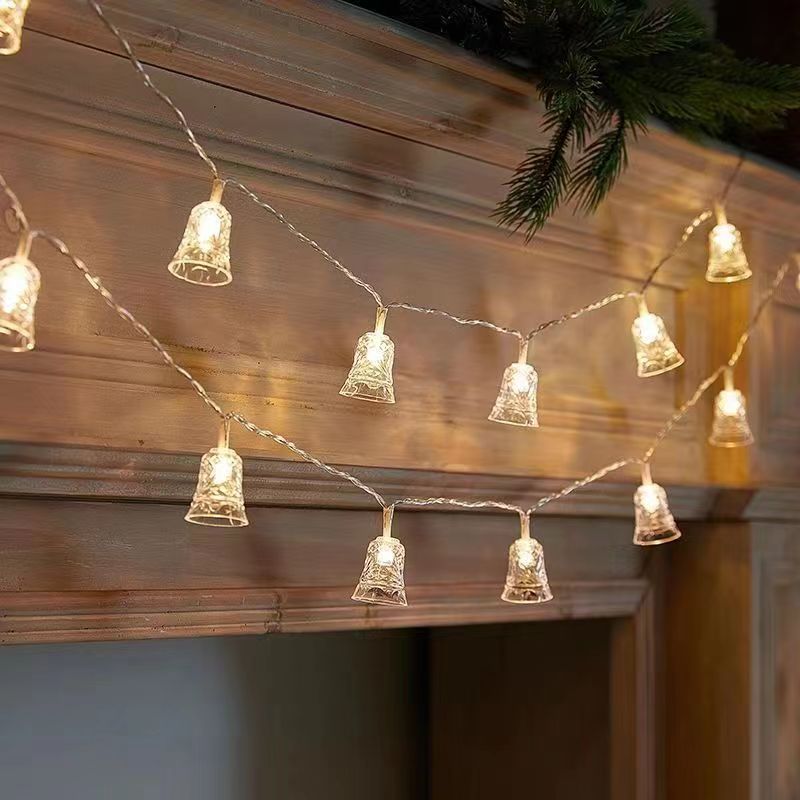 Quntis LED Bell String Lights – Festive Christmas Fairy Lights for Cozy Holiday Decor, Indoor Starry Lights for Bedroom, Balcony & Instagram-Worthy Spaces