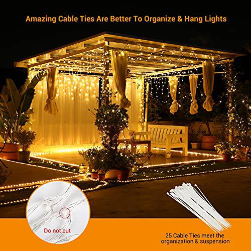 400 LED 32ft 80 Drops Curtain Lights - Icicle & Crystal Ball Fairy Light (2 Models) - quntis-service