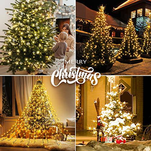 6.6FT x 10 Lines 400 Diamond LED Christmas Tree Lights - quntis-service