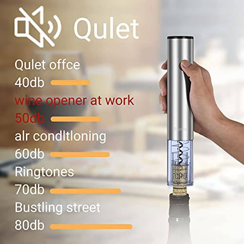 Upgraded-Quntis Electric Corkscrew Wine Bottle Opener with Foil Cutter Rechargeable - quntis-service