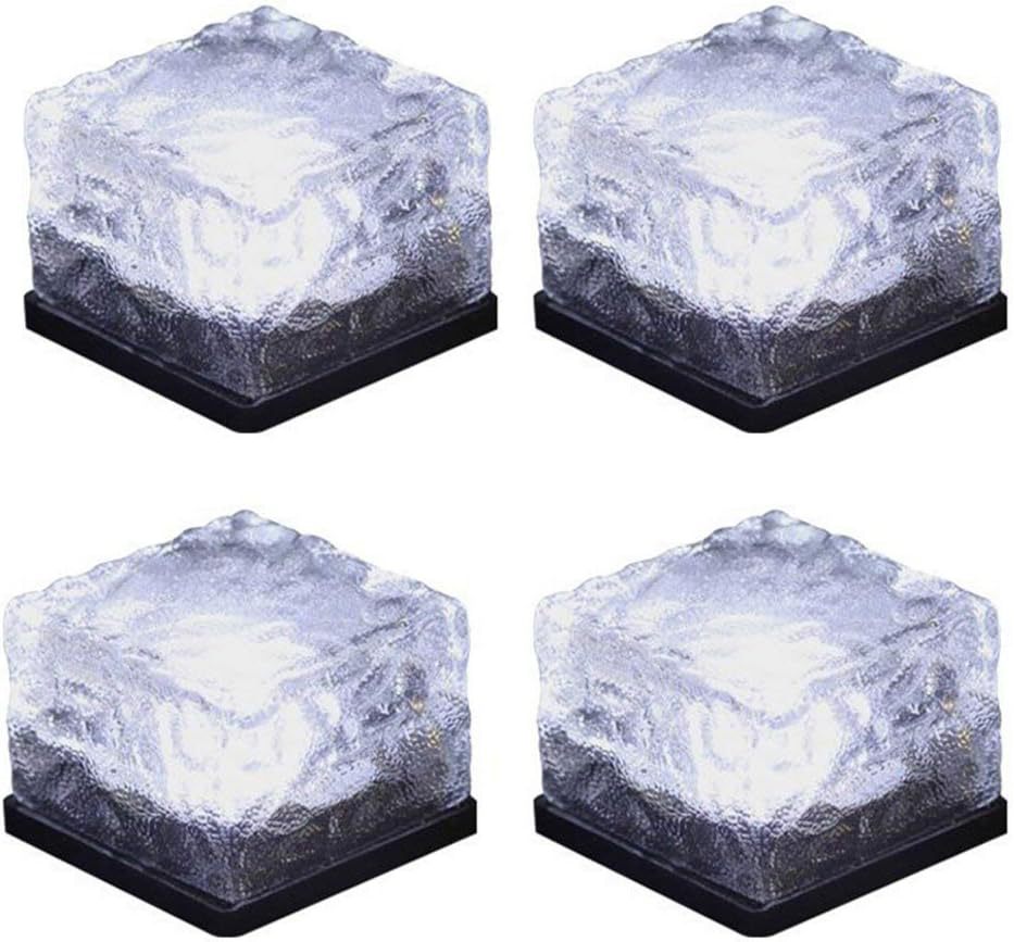 New Solar Crystal Ice Brick Lights ¨C Waterproof Landscape & Garden Ground Lights, Water Drop Design for Balcony & Yard Decor