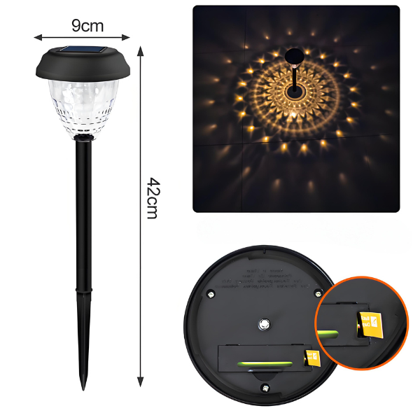 New Solar Wave Projection Lights ¨C Outdoor Garden & Pathway Decor, Landscape Lighting for Yard & Lawn