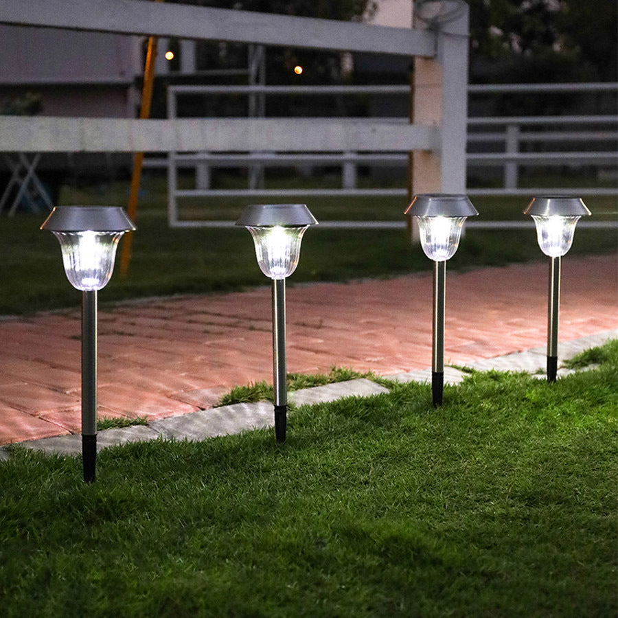 Solar LED Ground Lights – Colorful Stainless Steel Outdoor Garden & Lawn Pathway Lights