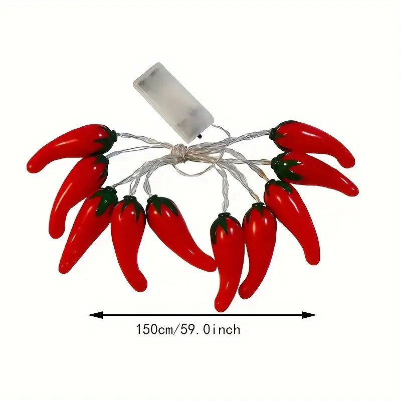 Christmas Tree Chilli Pepper Christmas LightsRed Pepper String Lights  For Bedroom Christmas Parties