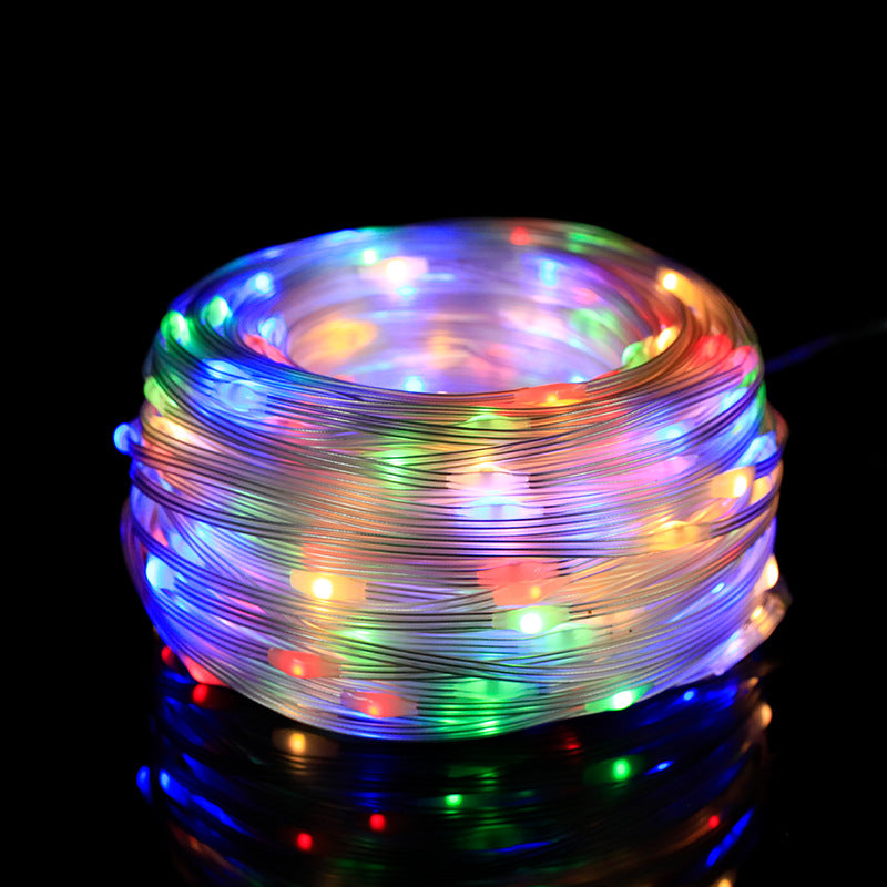 Quntis Solar-Powered LED Outdoor String Lights ¨C Waterproof Copper Wire Fairy Lights with PVC Coating for Garden & Christmas Decor