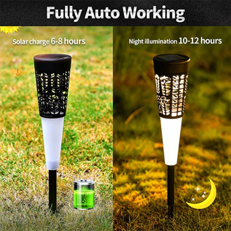 6pcs Solar Pathway Lights Outdoor Waterproof Solar Powered Auto On/off Bright Solar Landscape Lighting for Yard Path Walkway Decorations