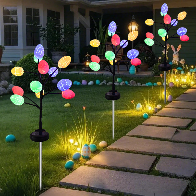 Quntis Lumières de Fontaine à Fibres Optiques 5 Couches ¨C Pack de 4 Décor Extérieur Étanche de Noël, Lumières de Pelouse à LED 5 Couches pour Ambiance de Fête