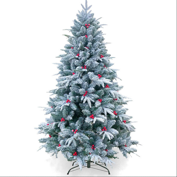 Easy Setup Artificial Christmas Tree ¨C 6ft, 7ft, 7.5ft Flocked White Christmas Tree with Decorations