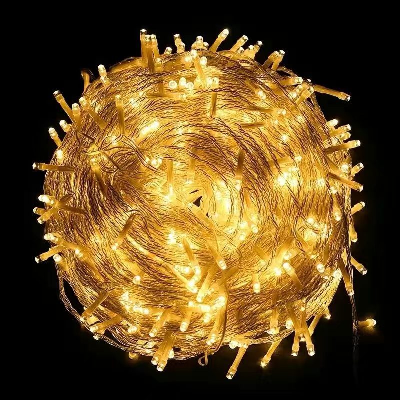 Quntis LED Plug-In Twinkling Starry String Lights ¨C 164ft (50m) with 400 Lights for Outdoor Christmas & Holiday Decoration