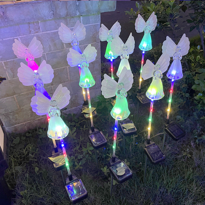 Quntis IP65 LED Solar Angel Lights ¨C Waterproof Outdoor Christmas Decoration Stake Lights for Holiday Lawn & Garden Decor