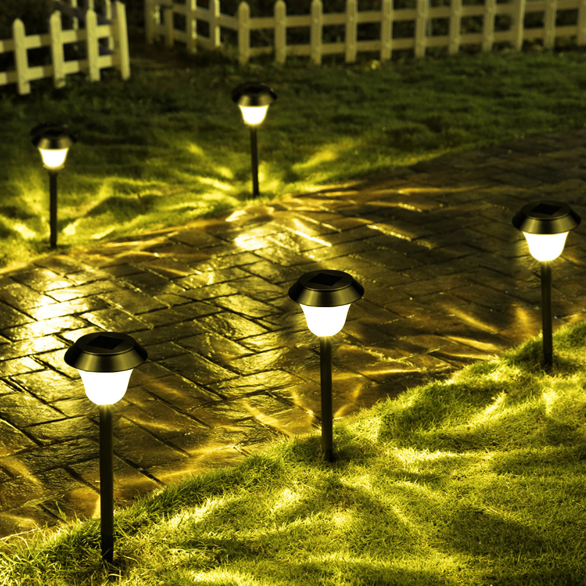 Solar LED Ground Lights – Colorful Stainless Steel Outdoor Garden & Lawn Pathway Lights