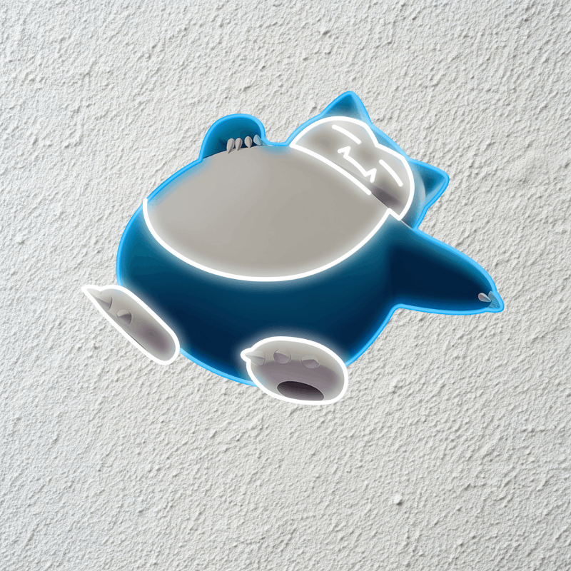 Pokemon Series: Snorlax Neon Light ¨C Cozy and Relaxing, The Perfect Christmas Gift for Kids Who Love to Unwind with Their Favorite Pok¨¦mon