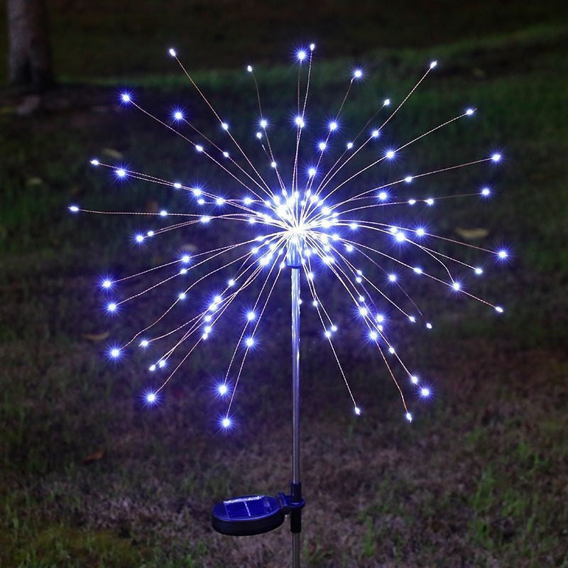 Quntis 200 8Models LED Christmas Solar Firework Lights, Outdoor Holiday Yard Garden Decorations, Lawn Lights for Christmas and New Year Decor