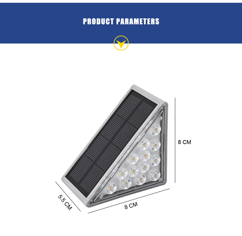 Solar Step Lights – Waterproof Outdoor Stair Lights with Motion Sensor for Yard & Pathway Illumination