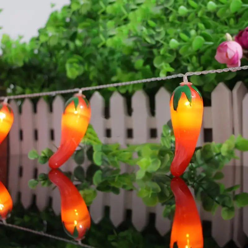 Christmas Tree Chilli Pepper Christmas LightsRed Pepper String Lights  For Bedroom Christmas Parties