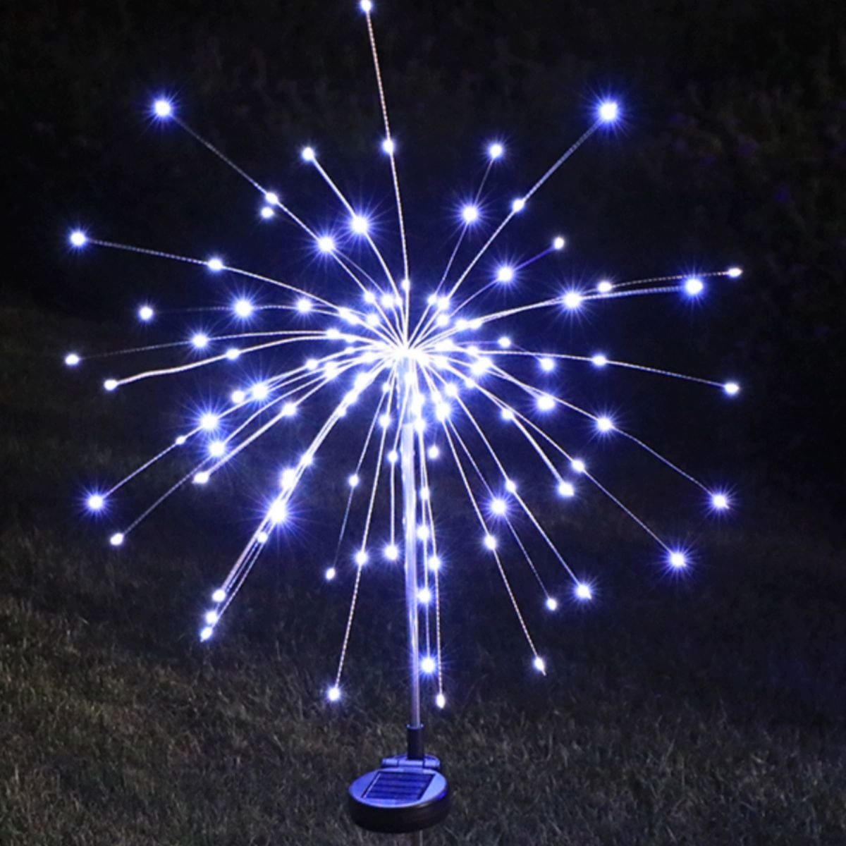 Quntis IP65 8-Models 200 Lights Solar Outdoor Garden Christmas Lights ¨C Waterproof Stake Fairy Lights, Firework & Dandelion Designs for Holiday Lawn D¨¦cor