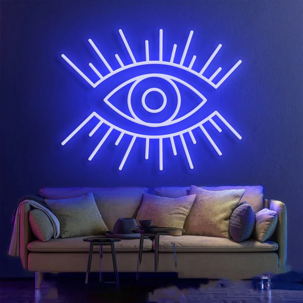 Modern Mystique 'All-Seeing Eye' Neon Sign  for Contemporary Spaces