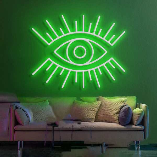 Modern Mystique 'All-Seeing Eye' Neon Sign  for Contemporary Spaces