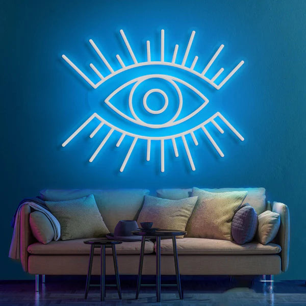 Modern Mystique 'All-Seeing Eye' Neon Sign  for Contemporary Spaces