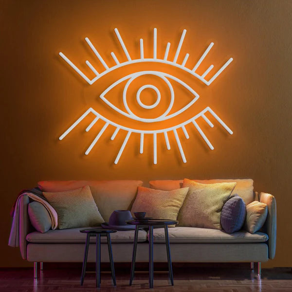 Modern Mystique 'All-Seeing Eye' Neon Sign  for Contemporary Spaces