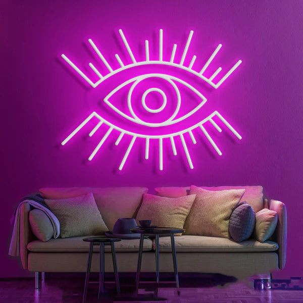 Modern Mystique 'All-Seeing Eye' Neon Sign  for Contemporary Spaces