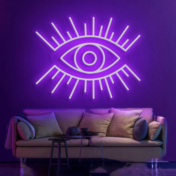 Modern Mystique 'All-Seeing Eye' Neon Sign  for Contemporary Spaces