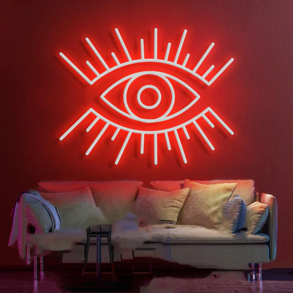 Modern Mystique 'All-Seeing Eye' Neon Sign  for Contemporary Spaces