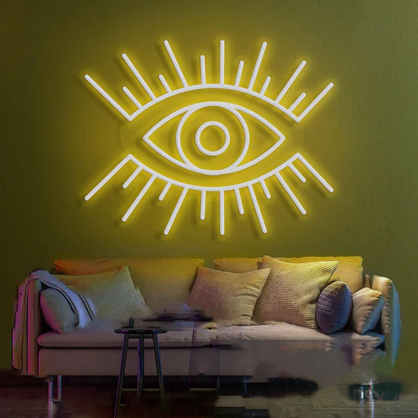 Modern Mystique 'All-Seeing Eye' Neon Sign  for Contemporary Spaces