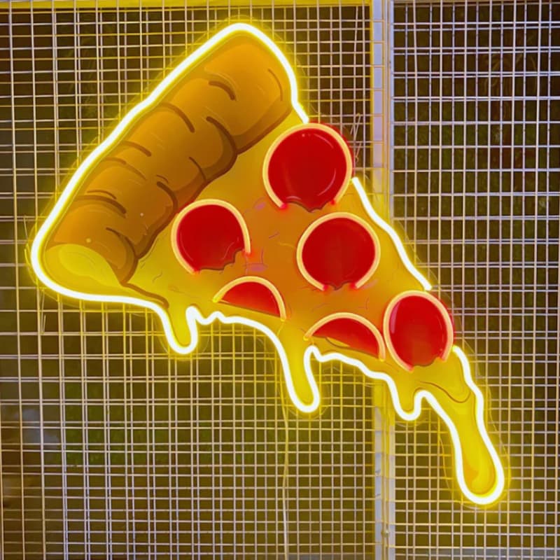 Pizza Neon Sign,Pizza Led Light, Pizza Restaurant Decor,Pizza Shop Neon Sign,Kitchen Wall Decor