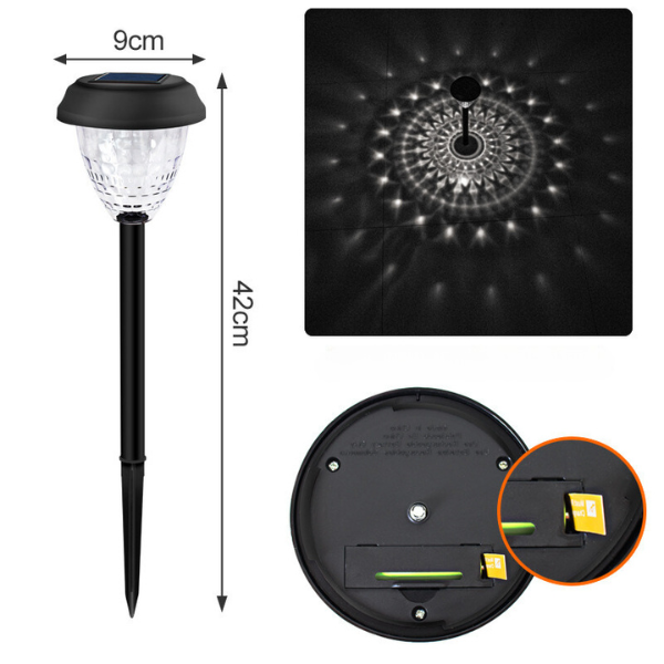 New Solar Wave Projection Lights ¨C Outdoor Garden & Pathway Decor, Landscape Lighting for Yard & Lawn