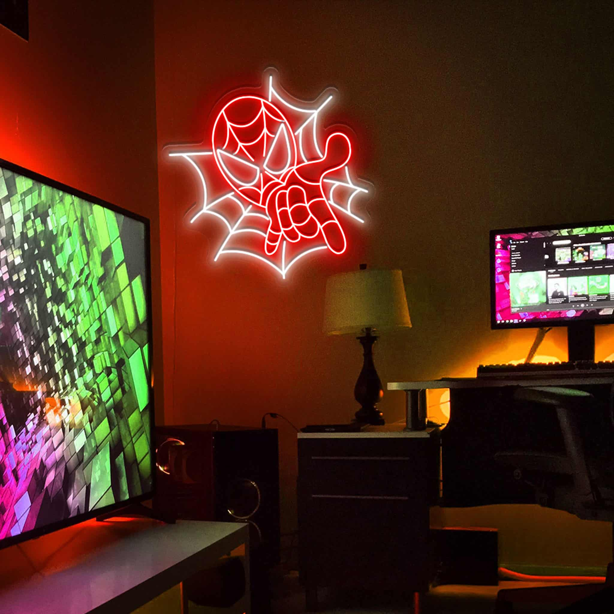 Dynamic Spider-Man Neon Sign – Energetic Décor for Marvel Fans