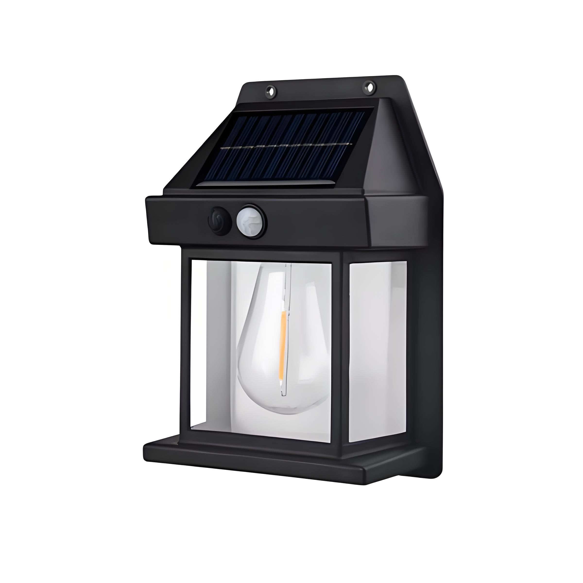 IP55 Solar Tungsten Wire Lights ¨C Motion Sensor Outdoor Wall Light for Garden & Villa, Auto On at Dusk