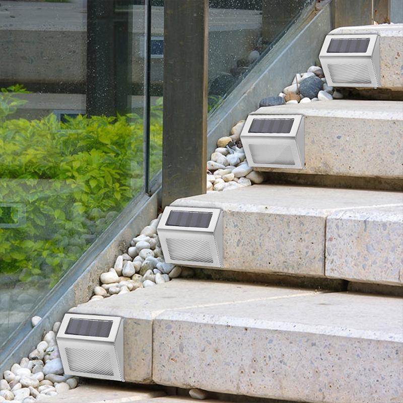 Solar Step Lights Outdoor  Waterproof Stair Light Backyard Decor for Garden Patio Yard Porch Staircase Walkway